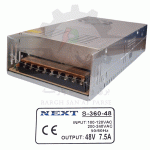 خرید منبع تغذیه 48 ولت 7.5 آمپر از برند NEXT
