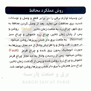 روش عملکرد محافظ برق چهار خانه با کابل 1.8 متری