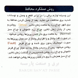 روش عملکرد محافظ برق چهار خانه با کابل 3 متری